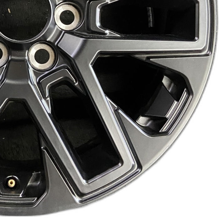 20" SEQUOIA 23-24 20x8 open spoke 6 spoke matte black Original OEM Wheel Rim - Close-Up Detail