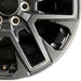 20" SEQUOIA 23-24 20x8 open spoke 6 spoke matte black Original OEM Wheel Rim - Close-Up Detail