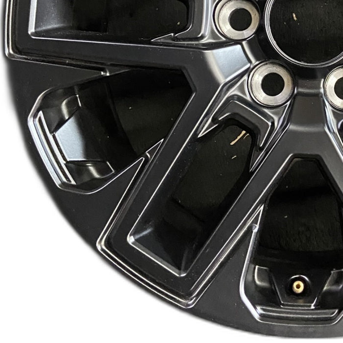 20" SEQUOIA 23-24 20x8 open spoke 6 spoke matte black Original OEM Wheel Rim - Back View