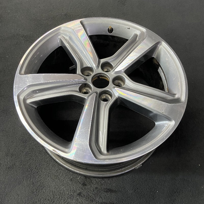 18" EDGE 19 18x8 aluminum TPMS 5 spoke machined face with pockets Original OEM Wheel Rim