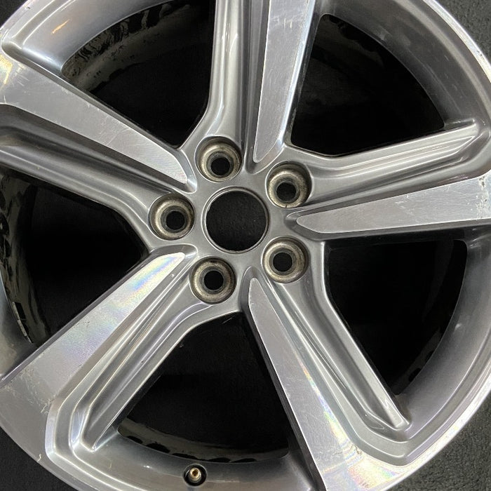 18" EDGE 19 18x8 aluminum TPMS 5 spoke machined face with pockets Original OEM Wheel Rim