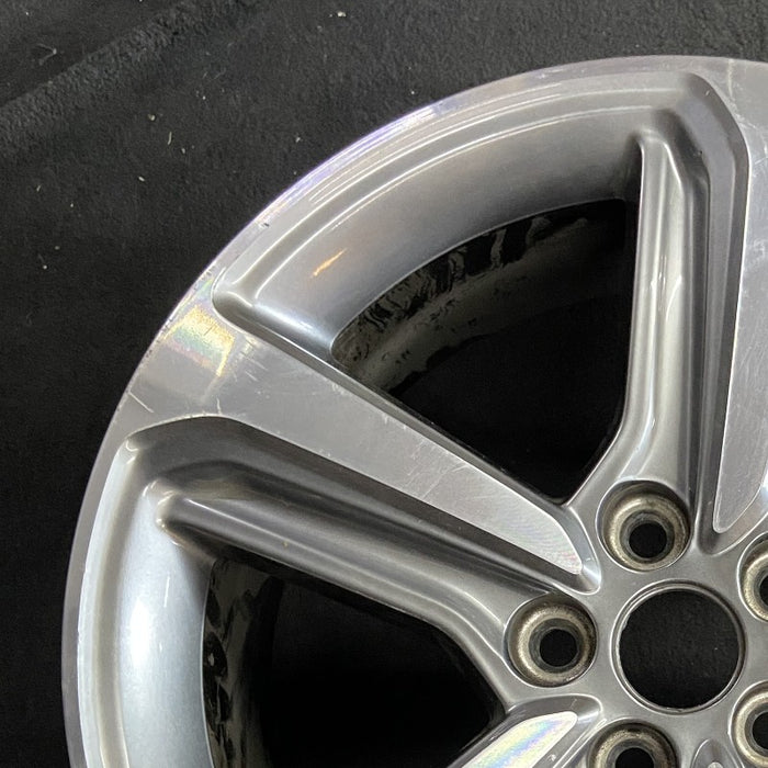 18" EDGE 19 18x8 aluminum TPMS 5 spoke machined face with pockets Original OEM Wheel Rim