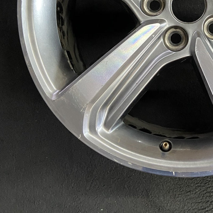 18" EDGE 19 18x8 aluminum TPMS 5 spoke machined face with pockets Original OEM Wheel Rim