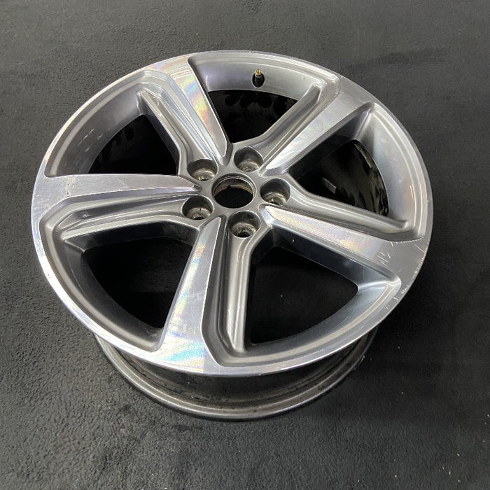 18" EDGE 19 18x8 aluminum TPMS 5 spoke machined face with pockets Original OEM Wheel Rim