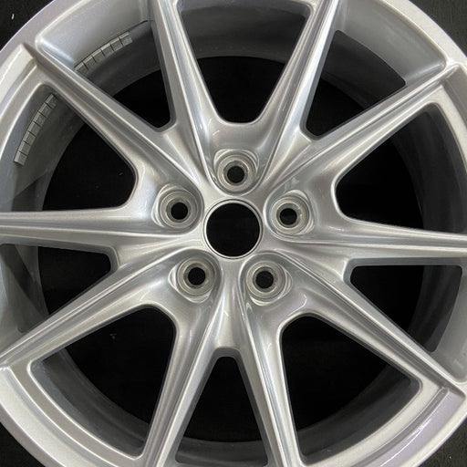 19" MUSTANG 24 19x8.5 5 spoke V spoke Original OEM Wheel Rim - Angle View