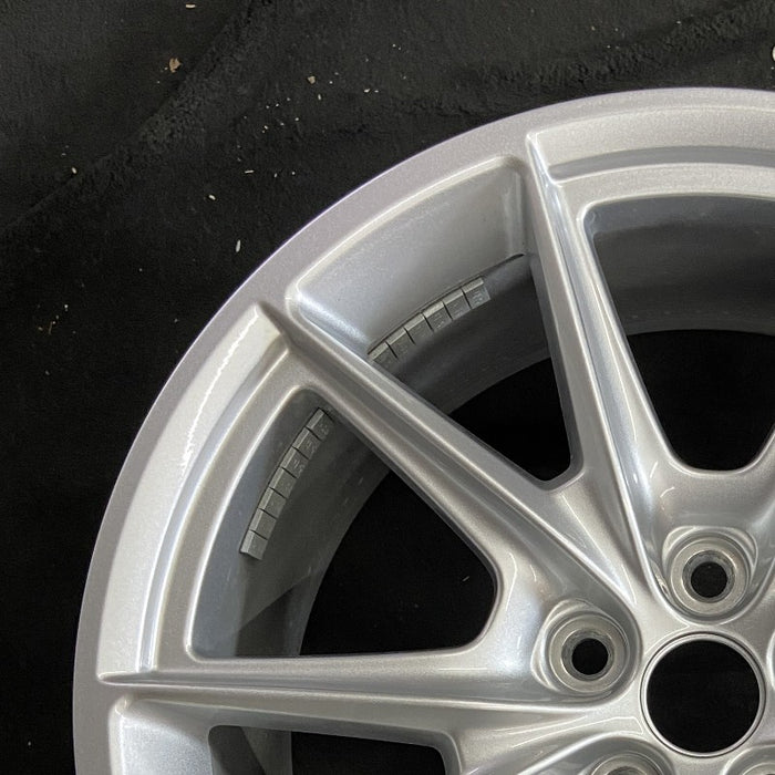19" MUSTANG 24 19x8.5 5 spoke V spoke Original OEM Wheel Rim - Side Profile