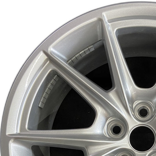19" MUSTANG 24 19x8.5 5 spoke V spoke Original OEM Wheel Rim - Angle View