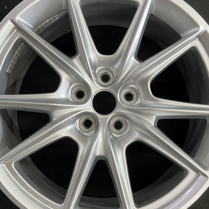 19" MUSTANG 24 19x8.5 5 spoke V spoke Original OEM Wheel Rim - Angle View