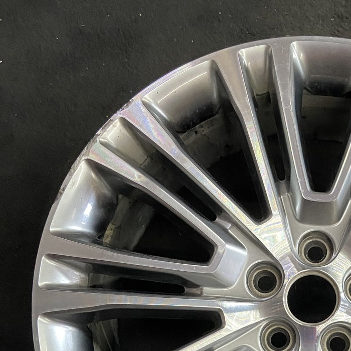 20" MKX 16-18 20x8 aluminum 20 spoke machined face with background Original OEM Wheel Rim