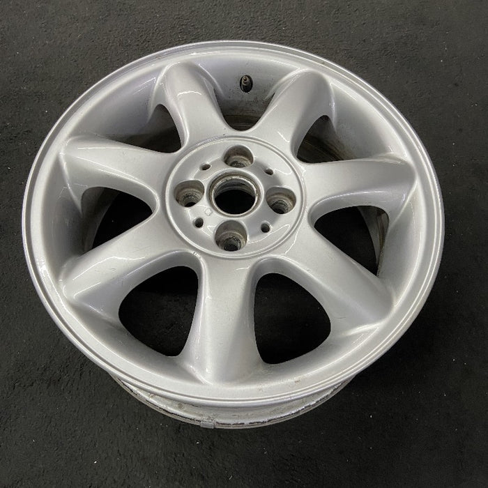 16" CLUBMAN 08-14 16x6.5 alloy 7 spoke tapered end spoke silver Original OEM Wheel Rim