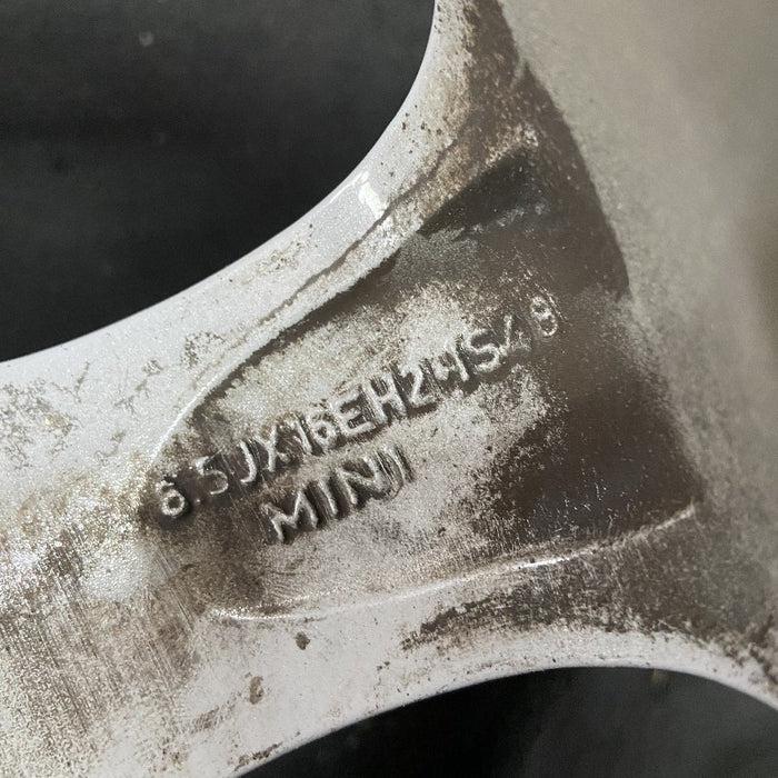 16" CLUBMAN 08-14 16x6.5 alloy 7 spoke tapered end spoke silver Original OEM Wheel Rim