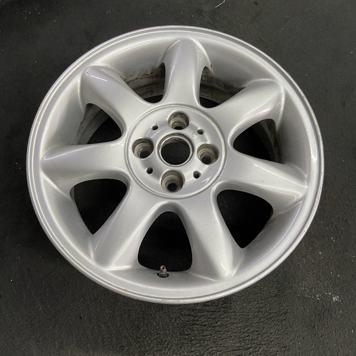 16" CLUBMAN 08-14 16x6.5 alloy 7 spoke tapered end spoke silver Original OEM Wheel Rim