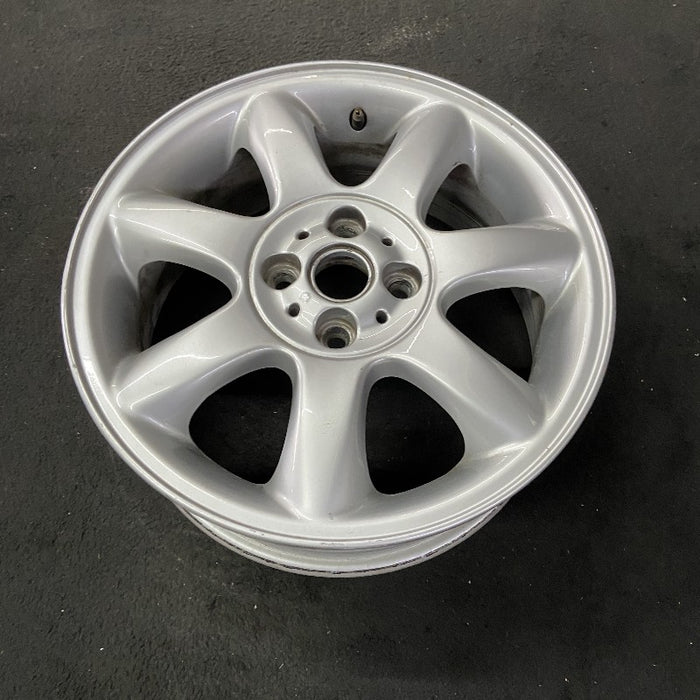 16" CLUBMAN 08-14 16x6.5 alloy 7 spoke tapered end spoke silver Original OEM Wheel Rim