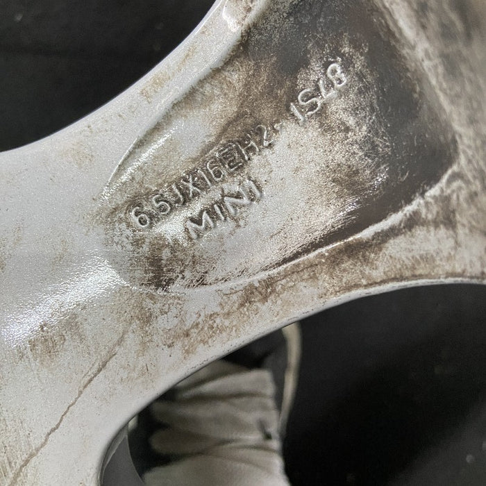 16" CLUBMAN 08-14 16x6.5 alloy 7 spoke tapered end spoke silver Original OEM Wheel Rim