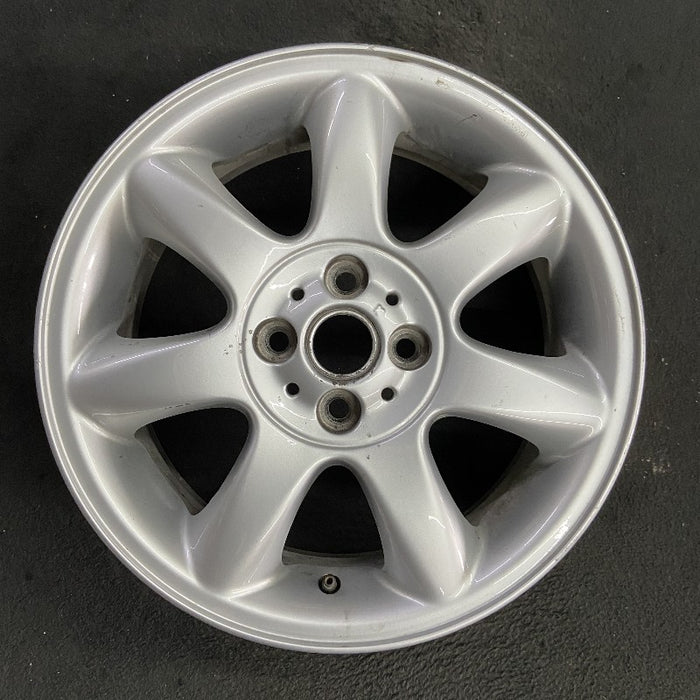 16" CLUBMAN 08-14 16x6.5 alloy 7 spoke tapered end spoke silver Original OEM Wheel Rim