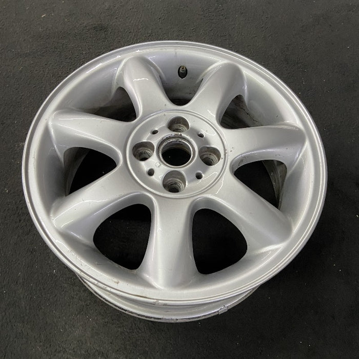 16" CLUBMAN 08-14 16x6.5 alloy 7 spoke tapered end spoke silver Original OEM Wheel Rim