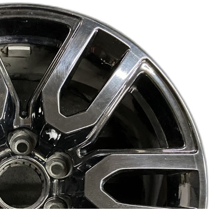 20" SIERRA 1500 PICKUP 19 20x9 12 spoke opt RD3 Original OEM Wheel Rim - Side Profile