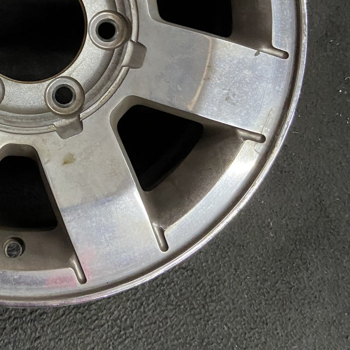 16" HUMMER H3 06 16x7.5 7 single spoke Original OEM Wheel Rim - Back View