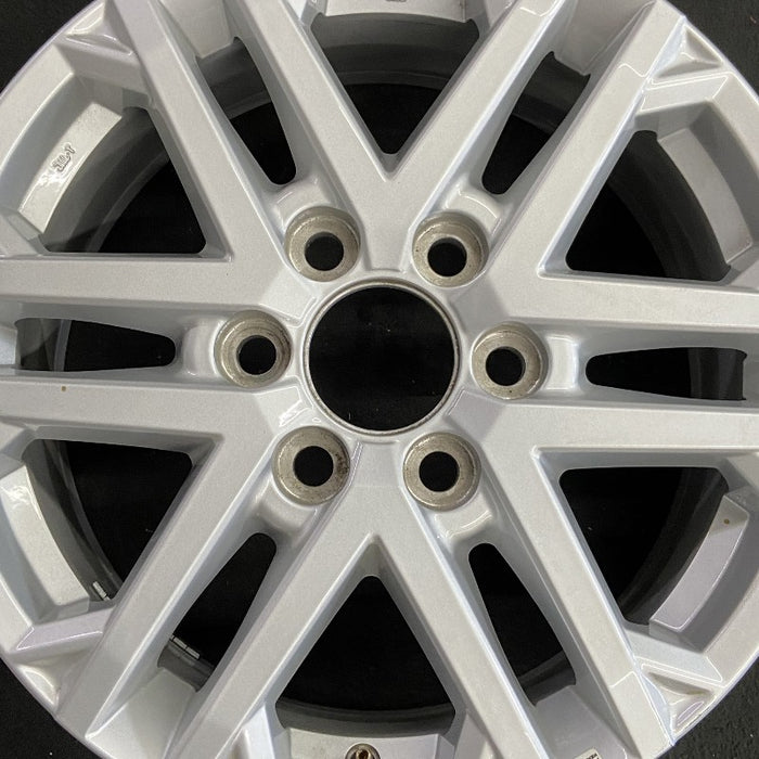 18" SEQUOIA 23-24 18x7.5 6 double spoke silver Original OEM Wheel Rim - Angle View