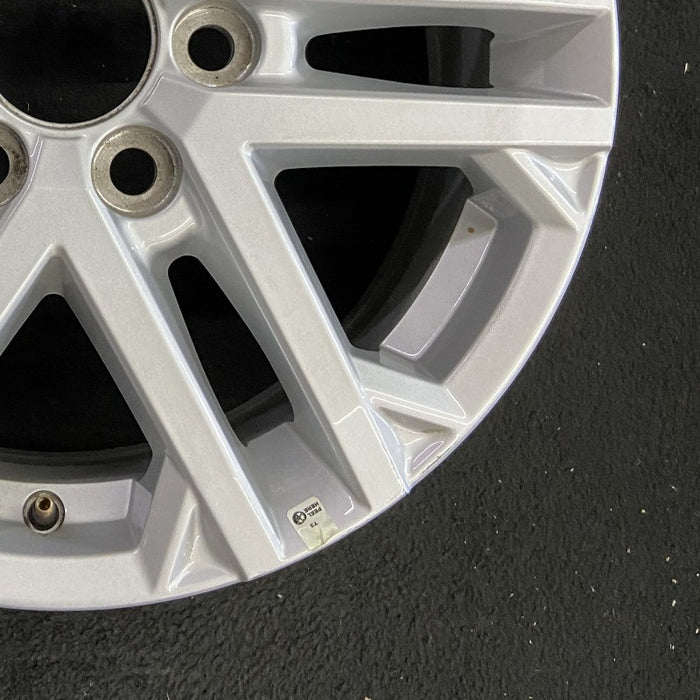 18" SEQUOIA 23-24 18x7.5 6 double spoke silver Original OEM Wheel Rim - Back View