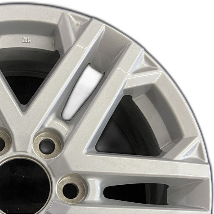 18" SEQUOIA 23-24 18x7.5 6 double spoke silver Original OEM Wheel Rim - Side Profile
