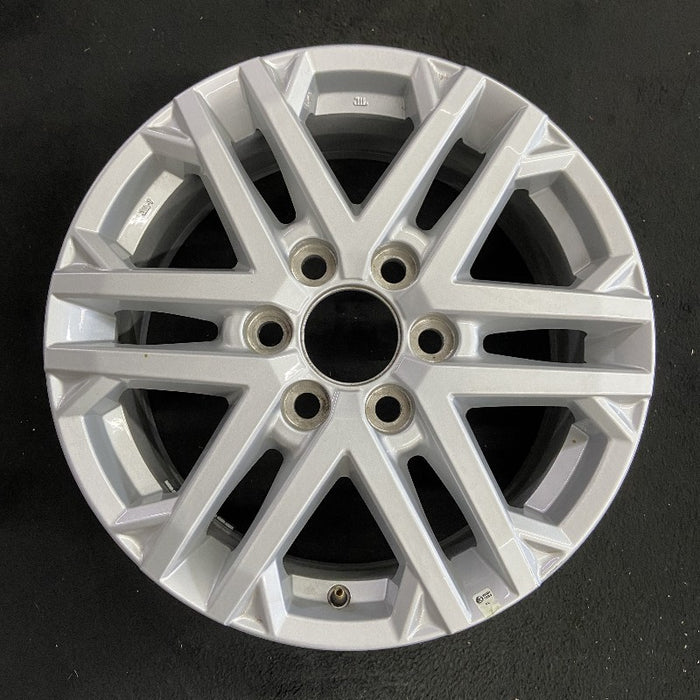18" SEQUOIA 23-24 18x7.5 6 double spoke silver Original OEM Wheel Rim - Front View