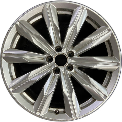 20" AUDI A8 16 20x9 , 10 spoke, single spoke Original OEM Wheel Rim - Front View