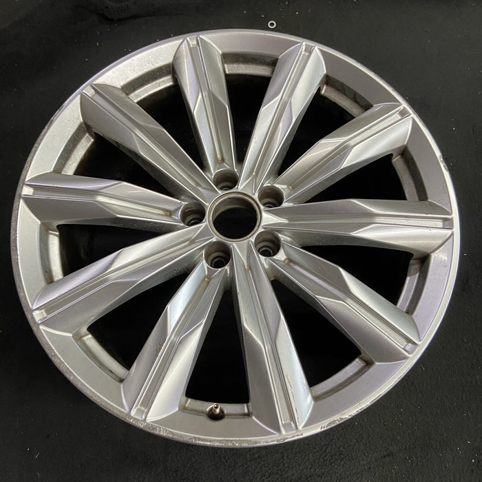 20" AUDI A8 16 20x9 , 10 spoke, single spoke Original OEM Wheel Rim - Side Profile