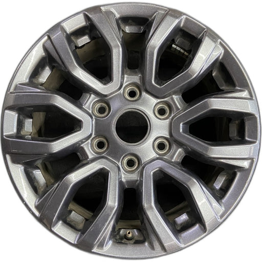 17" RANGER 19-22 17x8 dark gray 6 spoke V spoke Original OEM Wheel Rim - Front View