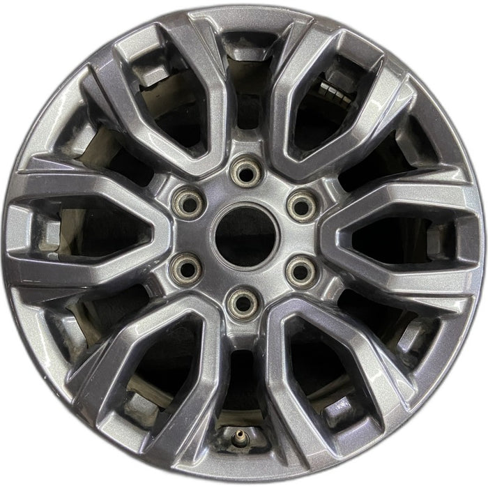 17" RANGER 19-22 17x8 dark gray 6 spoke V spoke Original OEM Wheel Rim - Front View