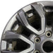 17" RANGER 19-22 17x8 dark gray 6 spoke V spoke Original OEM Wheel Rim - Angle View