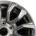 17" RANGER 19-22 17x8 dark gray 6 spoke V spoke Original OEM Wheel Rim - Side Profile