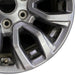 17" RANGER 19-22 17x8 dark gray 6 spoke V spoke Original OEM Wheel Rim - Close-Up Detail