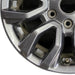 17" RANGER 19-22 17x8 dark gray 6 spoke V spoke Original OEM Wheel Rim - Back View