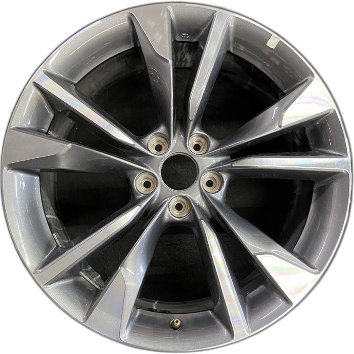 20" INFINITI QX60 22-24 20x8 alloy 5 V spoke Original OEM Wheel Rim - Front View