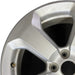 17" COMPASS 17 horiztal rear hle 17x7 aluminum silver opt WGN Original OEM - Angle View