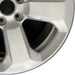 17" COMPASS 17 horiztal rear hle 17x7 aluminum silver opt WGN Original OEM - Close-Up Detail