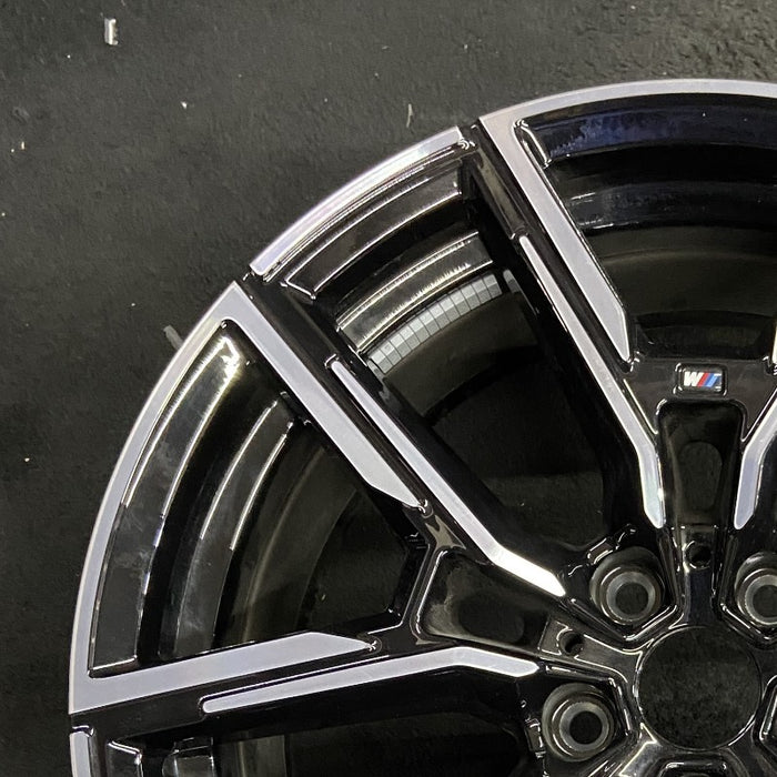 19" BMW 430i 22-24 19x8.5 5 spoke Y spoke Original OEM Wheel Rim - Side Profile