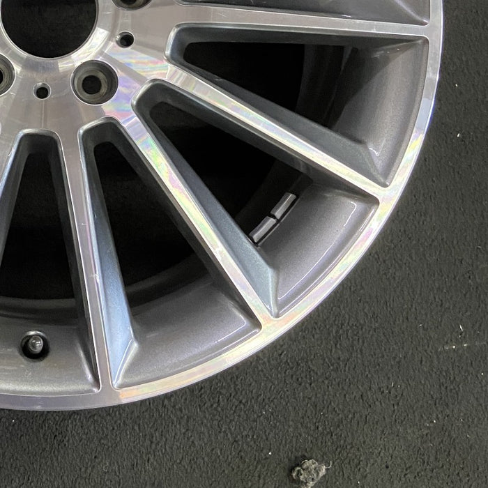 20" MERCEDES G-CLASS 19-20 463 Type G550 20x8.5 machined face with gray accent - Back View