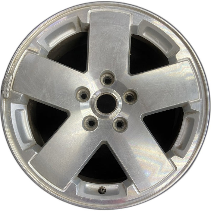 18" WRANGLER 07-08 18x7.5 5 spoke machined Original OEM Wheel Rim - Front View
