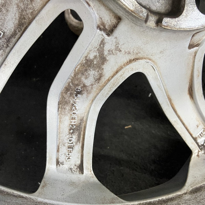 20" DISCOVERY SPORT 15 20x8.5 alloy 5 spoke angled V shaped silver Original OEM Wheel Rim