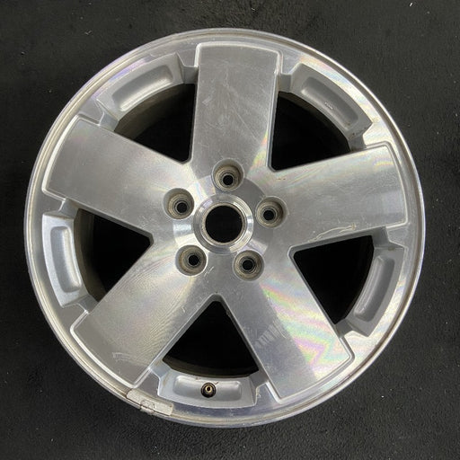 18" WRANGLER 07-08 18x7.5 5 spoke machined Original OEM Wheel Rim - Front View