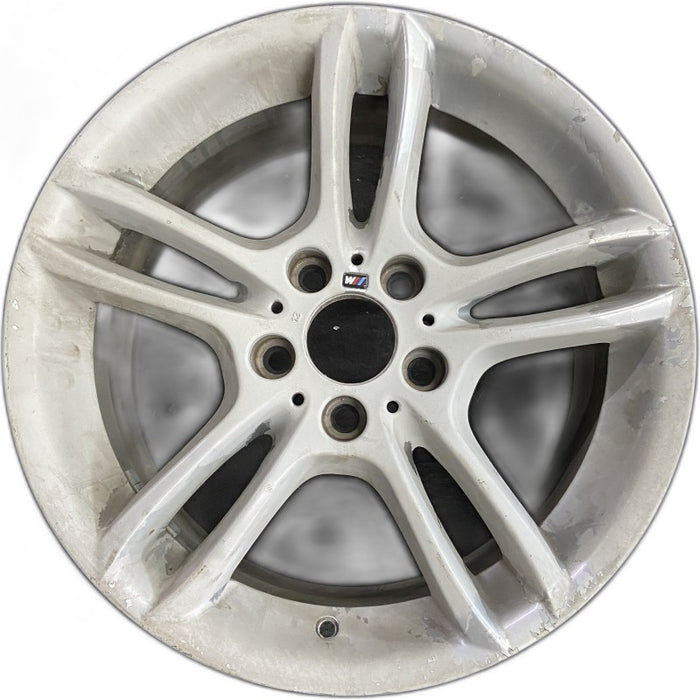 18" BMW 128i 08-13 18x8.5 alloy rear 5 spoke open spoke bowed spoke silver finish Original OEM Wheel Rim