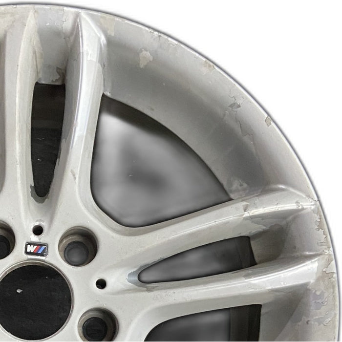 18" BMW 128i 08-13 18x8.5 alloy rear 5 spoke open spoke bowed spoke silver finish Original OEM Wheel Rim