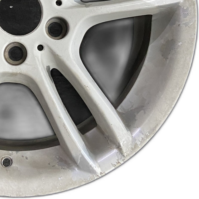 18" BMW 128i 08-13 18x8.5 alloy rear 5 spoke open spoke bowed spoke silver finish Original OEM Wheel Rim