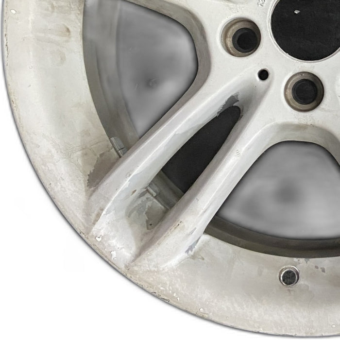 18" BMW 128i 08-13 18x8.5 alloy rear 5 spoke open spoke bowed spoke silver finish Original OEM Wheel Rim