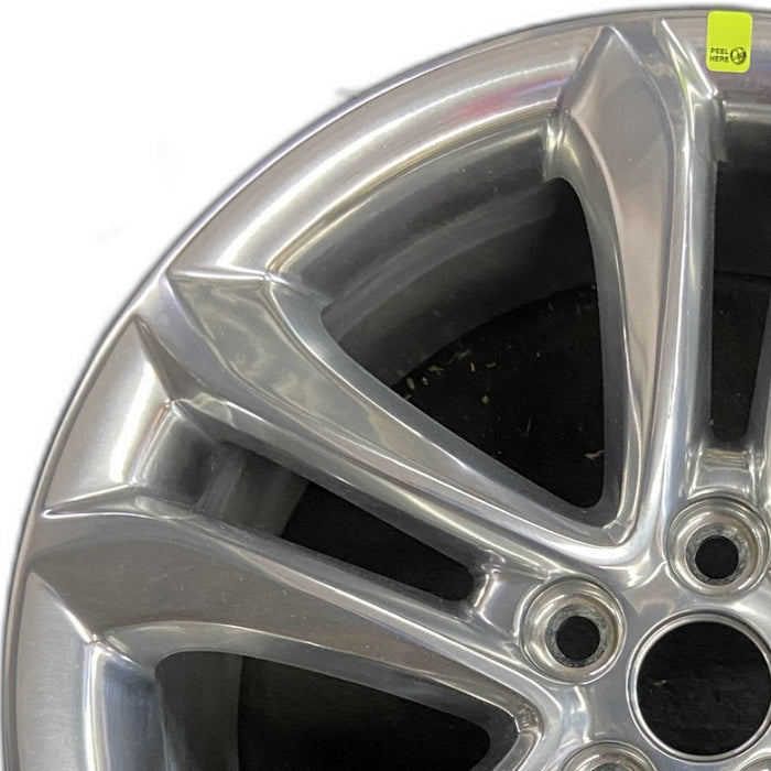 18" EDGE 15-18 18x8 aluminum TPMS 10 spoke 5 split spoke polished Original OEM Wheel Rim