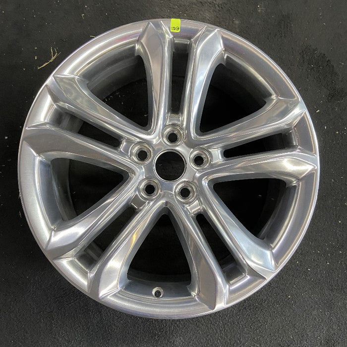 18" EDGE 15-18 18x8 aluminum TPMS 10 spoke 5 split spoke polished Original OEM Wheel Rim