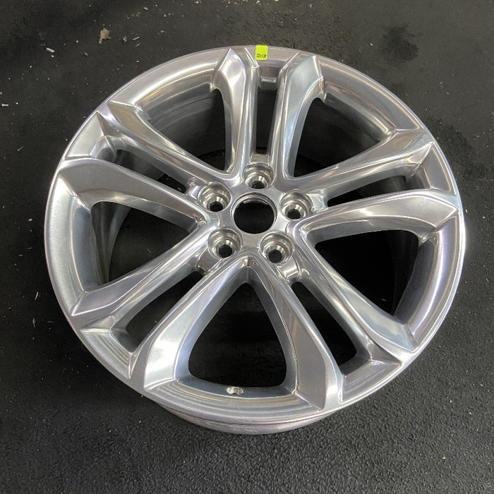 18" EDGE 15-18 18x8 aluminum TPMS 10 spoke 5 split spoke polished Original OEM Wheel Rim