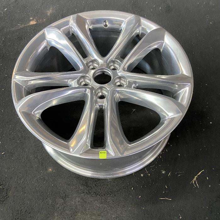 18" EDGE 15-18 18x8 aluminum TPMS 10 spoke 5 split spoke polished Original OEM Wheel Rim